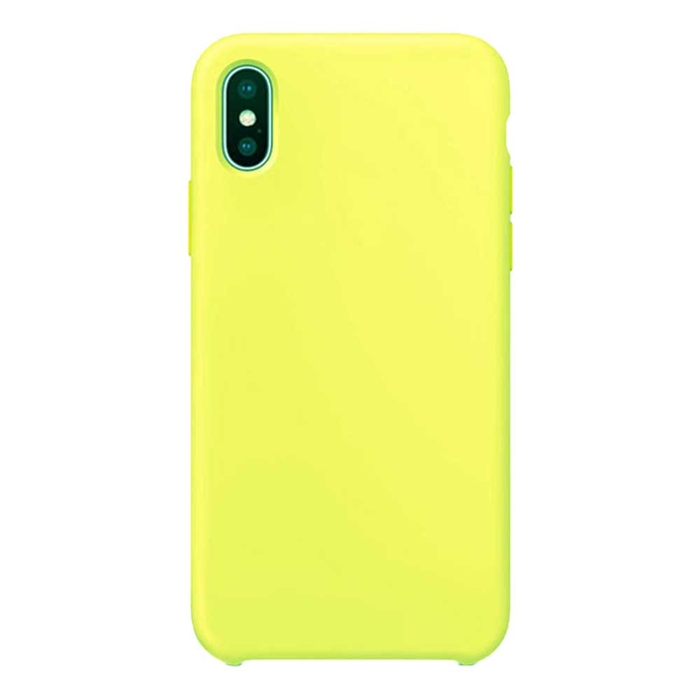 Бампер Silicone Case для iPhone X / Xs холодный лимонад #37