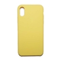 Бампер Silicone Case для iPhone X желтый неон #32