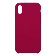 Бампер Silicone Case для iPhone X / Xs рубиновый