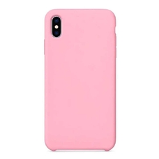 Бампер Silicone Case для iPhone X / Xs розовый