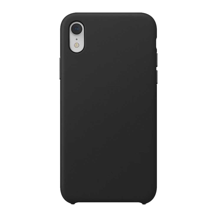 Бампер Leather Case для iPhone Xr черный