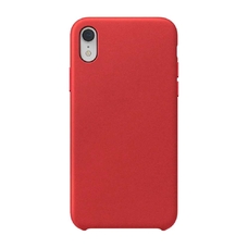 Бампер Leather Case для iPhone Xr красный