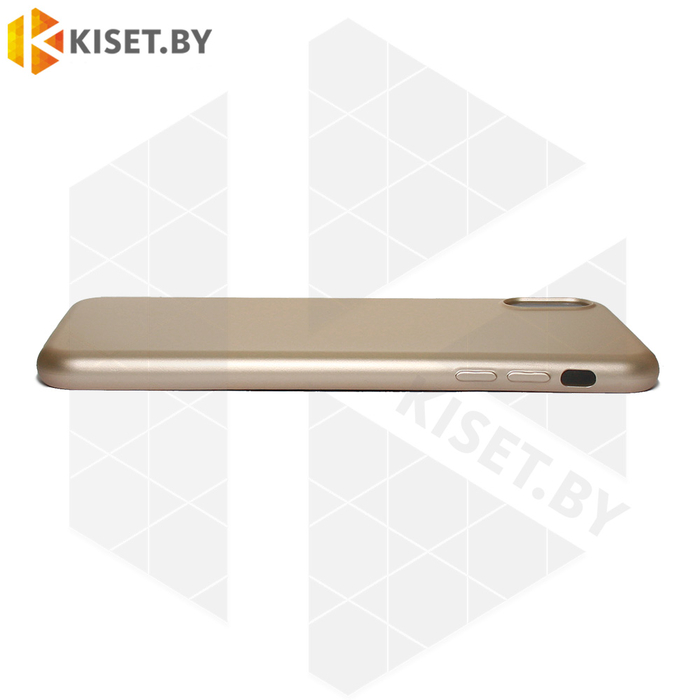 Силиконовый чехол J-Case THIN для Apple iPhone Xs Max золотой