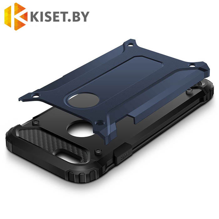 Гибридный противоударный чехол Shockproof для iPhone 7 / 8 / SE (2020) черный