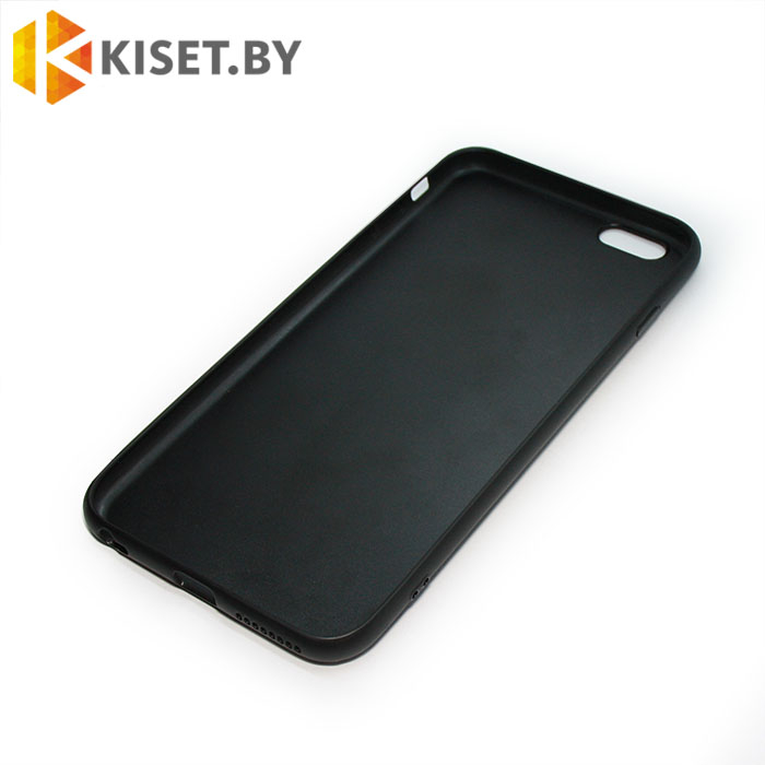 Чехол кожа-PU с карманом для карточки и подставкой для iPhone 6 Plus / 6s Plus черный