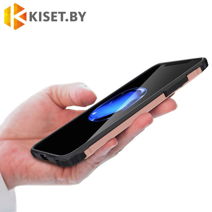 Гибридный противоударный чехол Shockproof для iPhone X, черный