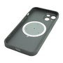 Стеклянный чехол-бампер KST GC для Apple iPhone 13 графит с MagSafe и защитой камеры