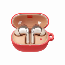 Силиконовый чехол KST Pods для наушников Xiaomi Buds 4 Pro красный с карабином
