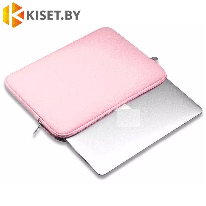 Чехол для ноутбука до 13,3 дюймов на молнии неопреновый розовый