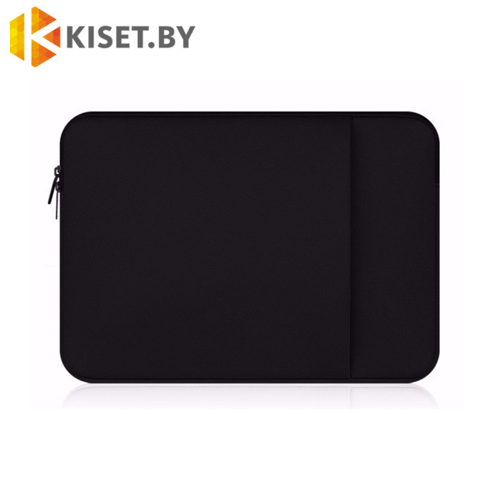 Чехол для ноутбука до 11,6 дюймов с доп карманом неопреновый черный