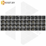 Силиконовые наклейки черные на клавиатуру (желтые символы ENRU-S48101)