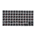 Силиконовые наклейки черные на клавиатуру 69 символов (красные символы ENRU-S69104)