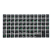 Силиконовые наклейки черные на клавиатуру 69 символов (зеленые символы ENRU-S69103)