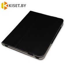 Универсальный чехол-книжка для планшета 19х12 см фиксация рамкой черный