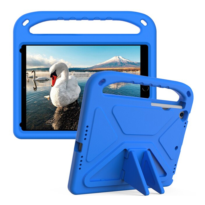 Детский чехол для планшета KST Kids Apple iPad 10.2 2019 (A2200 / A2198) / 2020 (A2428 / A2429) дюймов синий с ручкой и подставкой