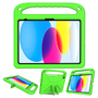 Детский чехол для планшета KST Kids Apple iPad 10.9 10th gen (2022) A2757 / A2777 / A2696  дюймов зеленый с ручкой и подставкой