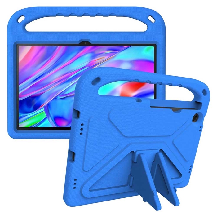 Детский чехол для планшета KST Kids Lenovo Tab M10 Plus 10.6 (3rd Gen) TB-125 / TB-128 (2022) синий с ручкой и подставкой