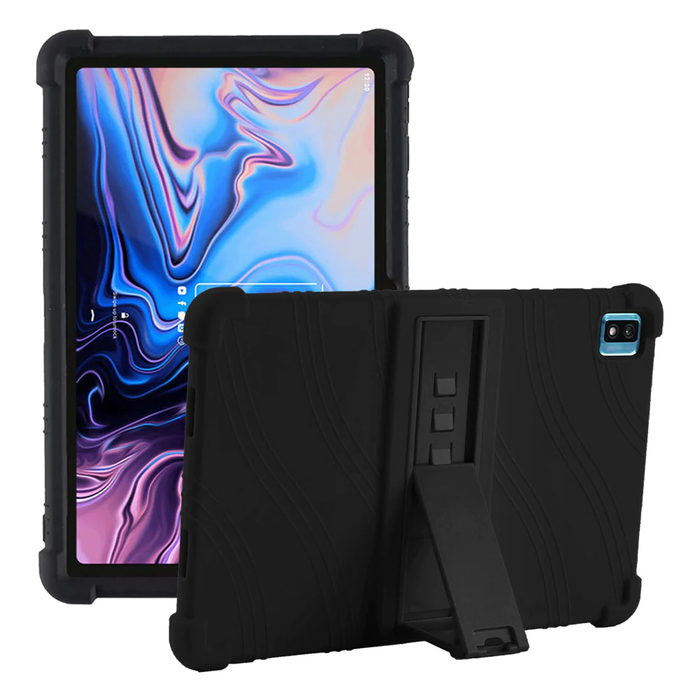 Чехол-бампер силиконовый KST Flex для TCL 10 TabMax 10.36 9296Q (2020) черный с подставкой