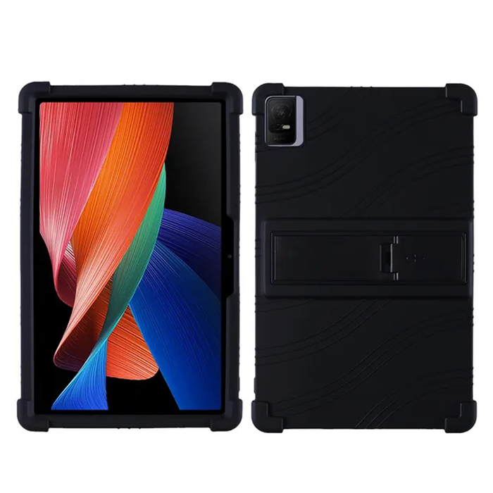 Чехол-бампер силиконовый KST Flex для TCL Tab 11 9166G / NxtPaper 11 10.95 9466X (2023) черный с подставкой