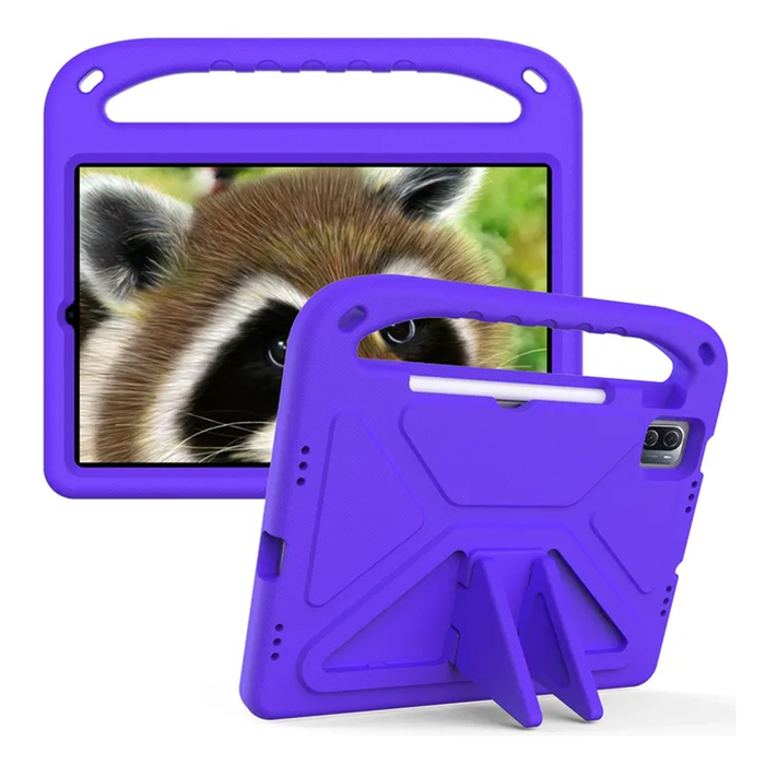 Детский чехол для планшета KST Kids Xiaomi Mi Pad 5 / 5 Pro 11 / Pad 6 / Pad 6 Pro (2023) дюймов фиолетовый с ручкой и подставкой