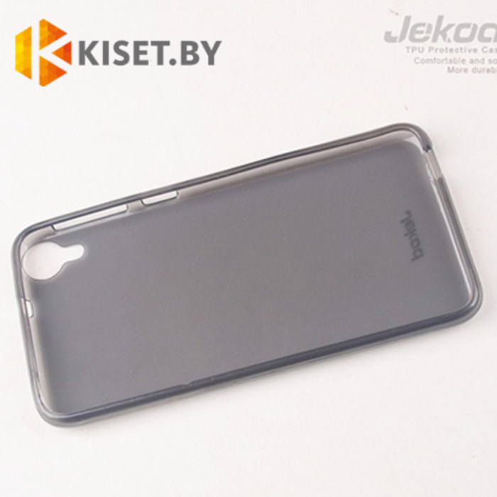 Силиконовый чехол Jekod с защитной пленкой для HTC Desire Eye, черный