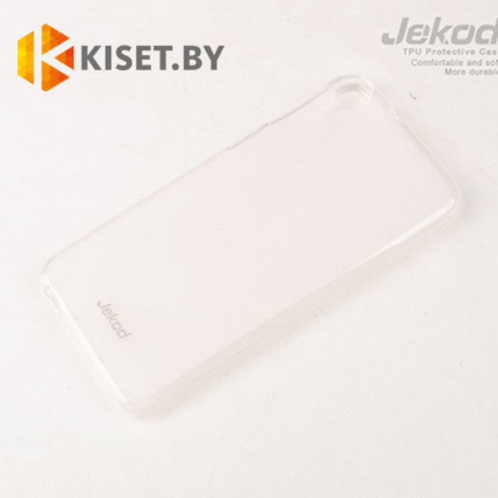 Силиконовый чехол Jekod с защитной пленкой для HTC Desire Eye, белый