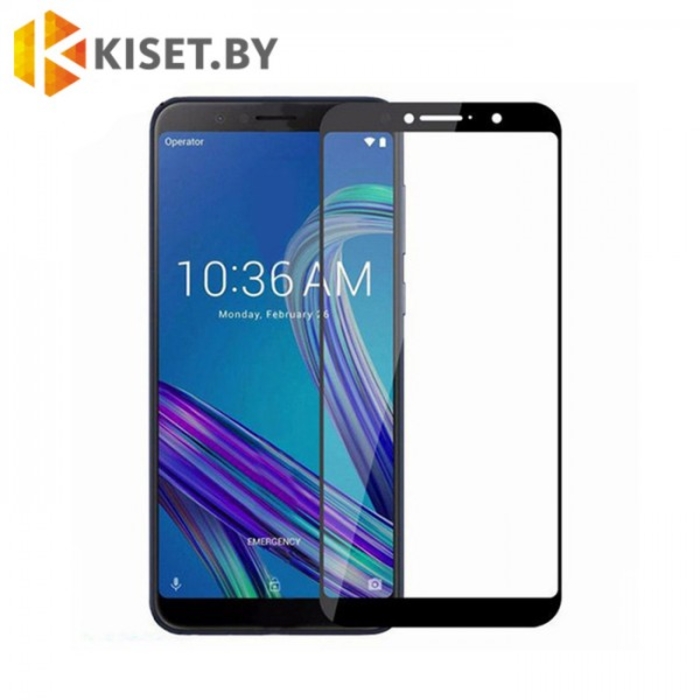 Защитное стекло полной проклейки Full glue для Asus ZenFone Max Pro M1 (ZB602KL) черный