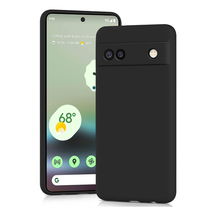 Soft-touch бампер KST Silicone Cover для Google Pixel 6a черный