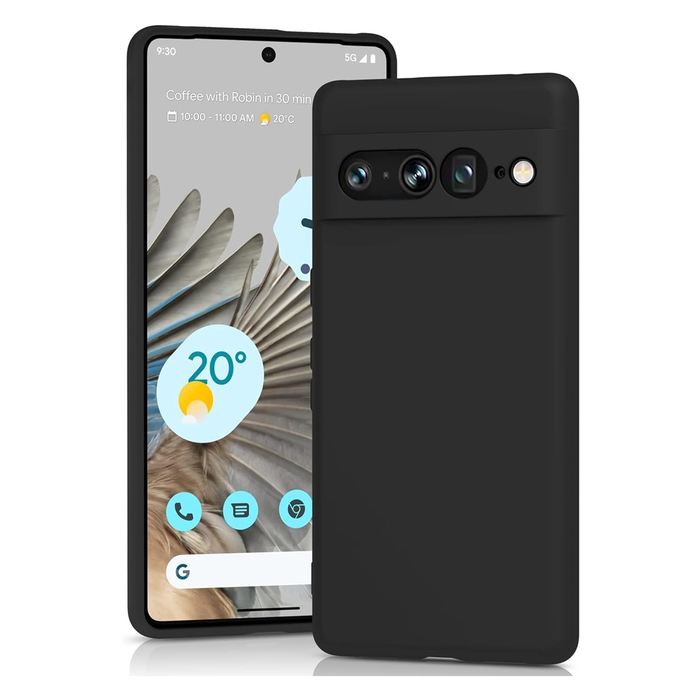 Soft-touch бампер KST Silicone Cover для Google Pixel 7 Pro черный