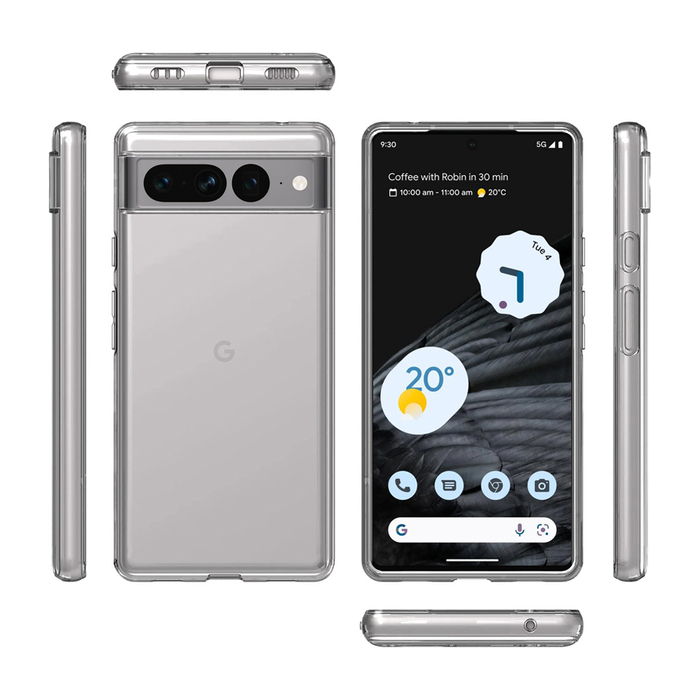Силиконовый чехол KST UT для Google Pixel 7 Pro прозрачный