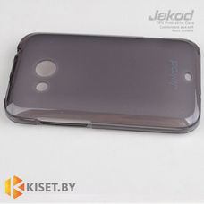 Силиконовый чехол Jekod с защитной пленкой для HTC Desire 200, черный