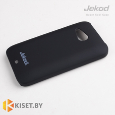 Пластиковый бампер Jekod и защитная пленка для HTC Desire 200, черный