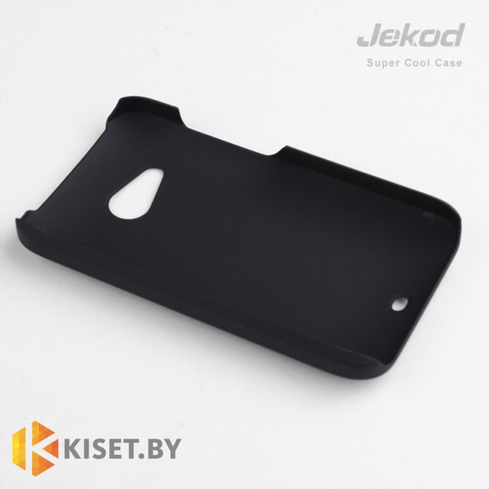 Пластиковый бампер Jekod и защитная пленка для HTC Desire 200, черный