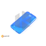 Силиконовый чехол матовый для HTC Desire 300, синий