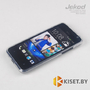 Силиконовый чехол Jekod с защитной пленкой для HTC Desire 300, белый