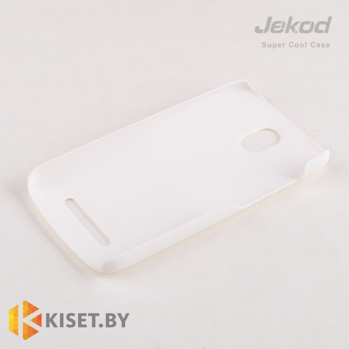 Пластиковый бампер Jekod и защитная пленка для HTC Desire 500, белый