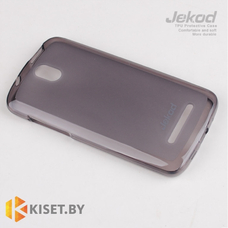 Силиконовый чехол Jekod с защитной пленкой для HTC Desire 500, черный