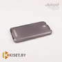 Силиконовый чехол Jekod с защитной пленкой для HTC Desire 501 Dual, черный