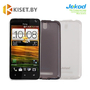 Силиконовый чехол Jekod с защитной пленкой для HTC Desire 501 Dual, черный