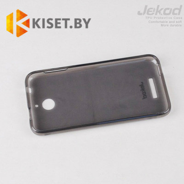 Силиконовый чехол Jekod с защитной пленкой для HTC Desire 510, черный