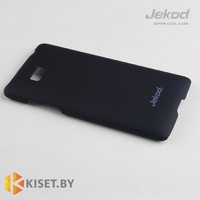 Пластиковый бампер Jekod и защитная пленка для HTC Desire 600, черный
