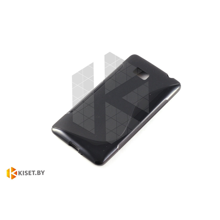 Силиконовый чехол для HTC Desire 600, черный