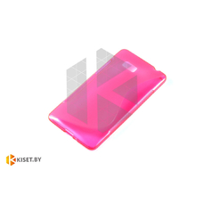 Силиконовый чехол для HTC Desire 600, розовый