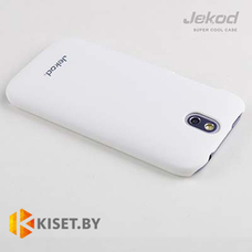 Пластиковый бампер Jekod и защитная пленка для HTC Desire 700, белый