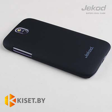 Пластиковый бампер Jekod и защитная пленка для HTC Desire 700, черный