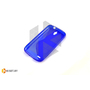 Силиконовый чехол Experts "TPU Case" HTC One mini, синий с волной