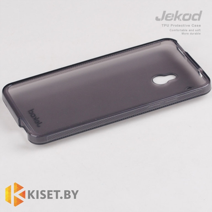 Силиконовый чехол Jekod с защитной пленкой для HTC One mini, черный
