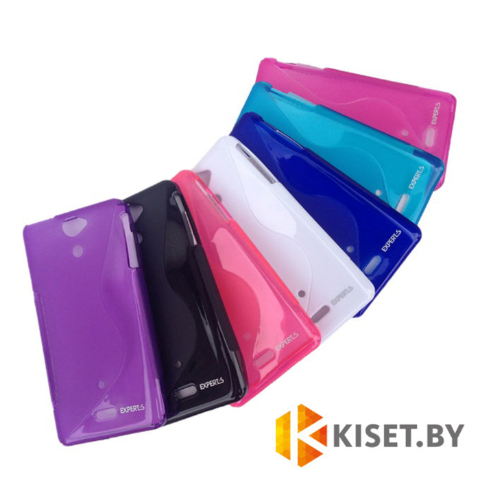 Силиконовый чехол Experts "TPU Case" HTC One mini, белый с волной