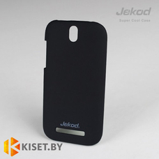Пластиковый бампер Jekod и защитная пленка для HTC One ST, черный