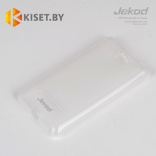 Силиконовый чехол Jekod с защитной пленкой для HTC Windows Phone 8S Rio, белый